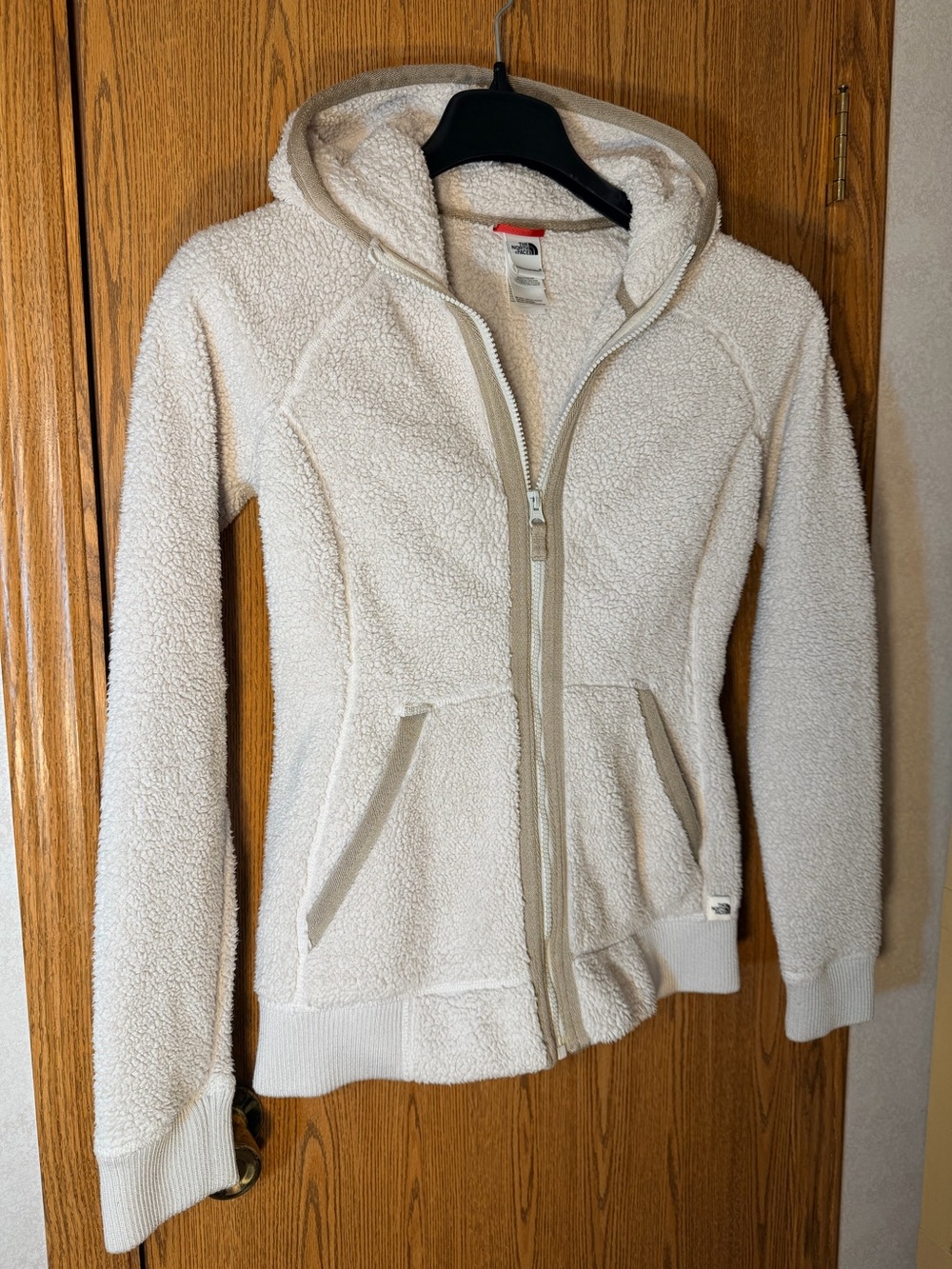 The North Face Cream Full Zip Teddy Jacket - Picture 3 of 7